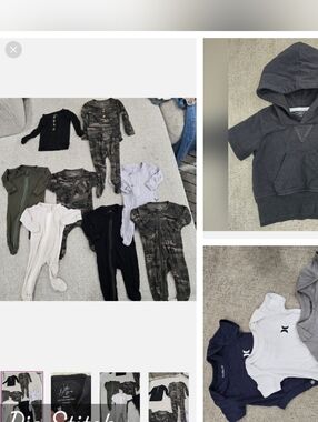 Camouflage and Solid Footie Onesies Hoodie Bodysuit Little Bipsy Hurley